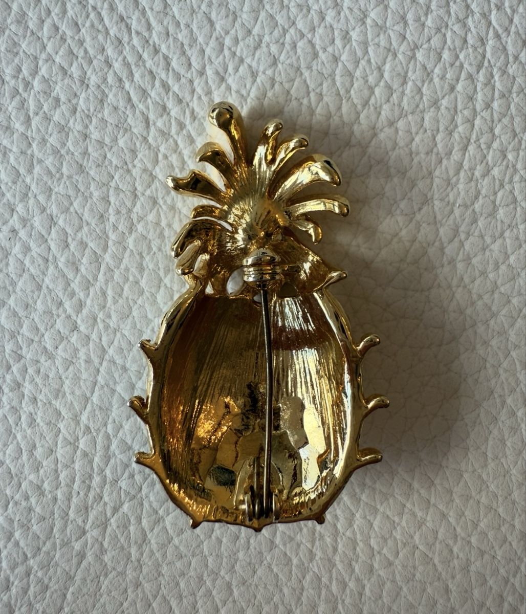 Spille & Fermagli: Broche vintage ananas dorée comme neuve! – Nuovo (secondo la descrizione) da Cointrin venduto da sacha1981 2