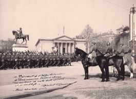 Militär // 1943 General Henri Guisan Pferd Genf Foto
