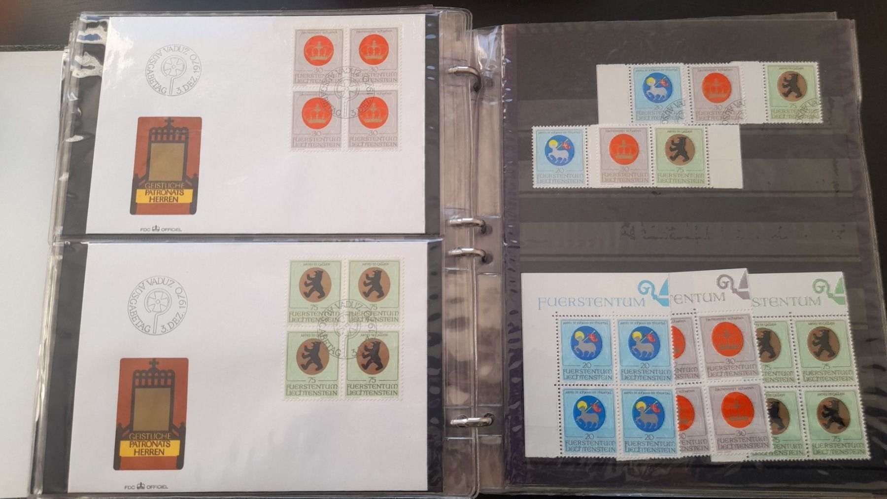 Tutti i francobolli: 1969 - 1971 Liechtenstein Sammlung – Usato da Balgach venduto da SIMEON27 4