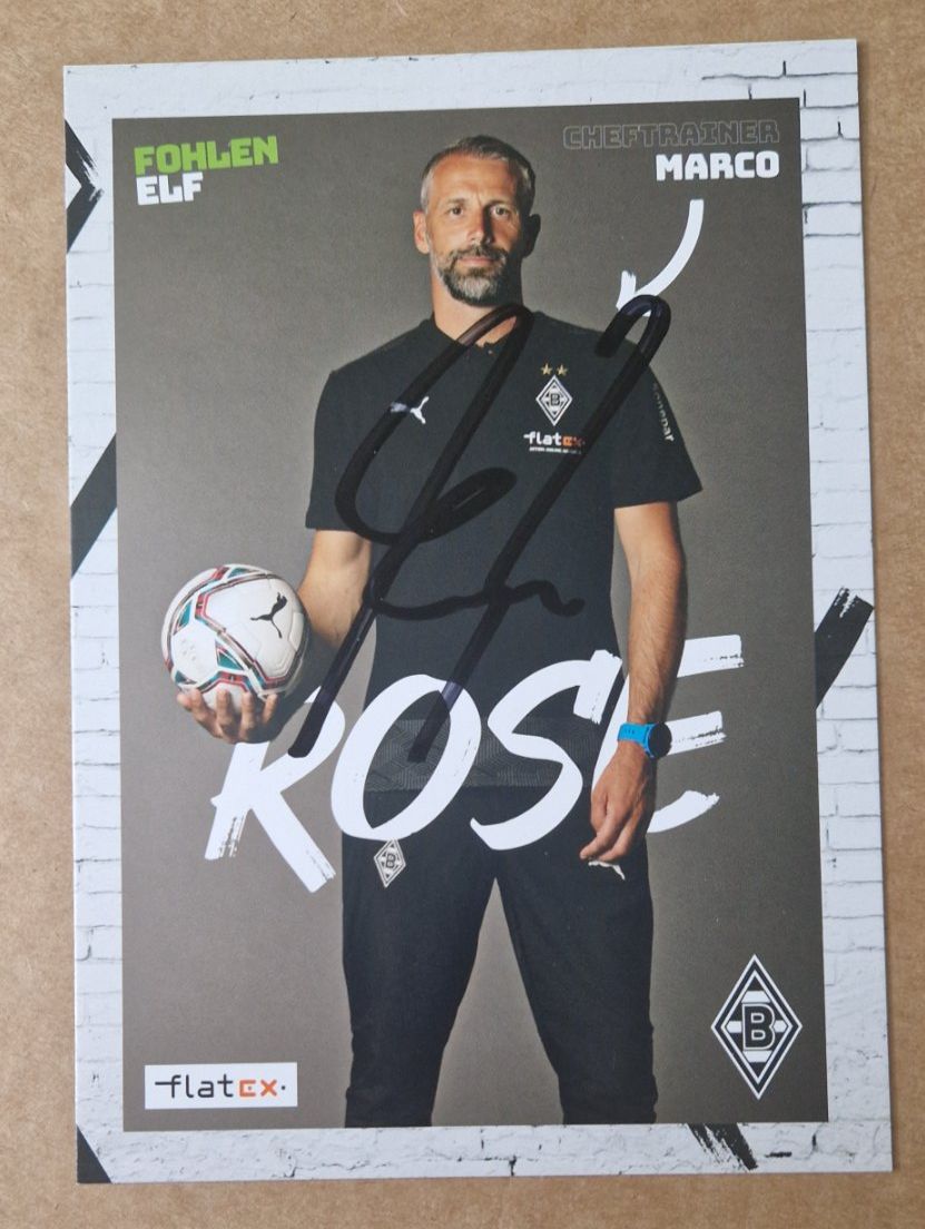 Autografi: Marco Rose - Borussia Mönchengladbach - handsigniert – Usato da Menziken venduto da Autogramme