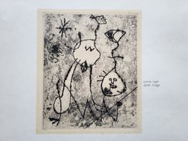 JOAN MIRO original-Radierung von1956 (Derrière le Miroir)