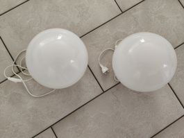 2 IKEA Fado Kugelleuchten (weiss) in top Zustand!