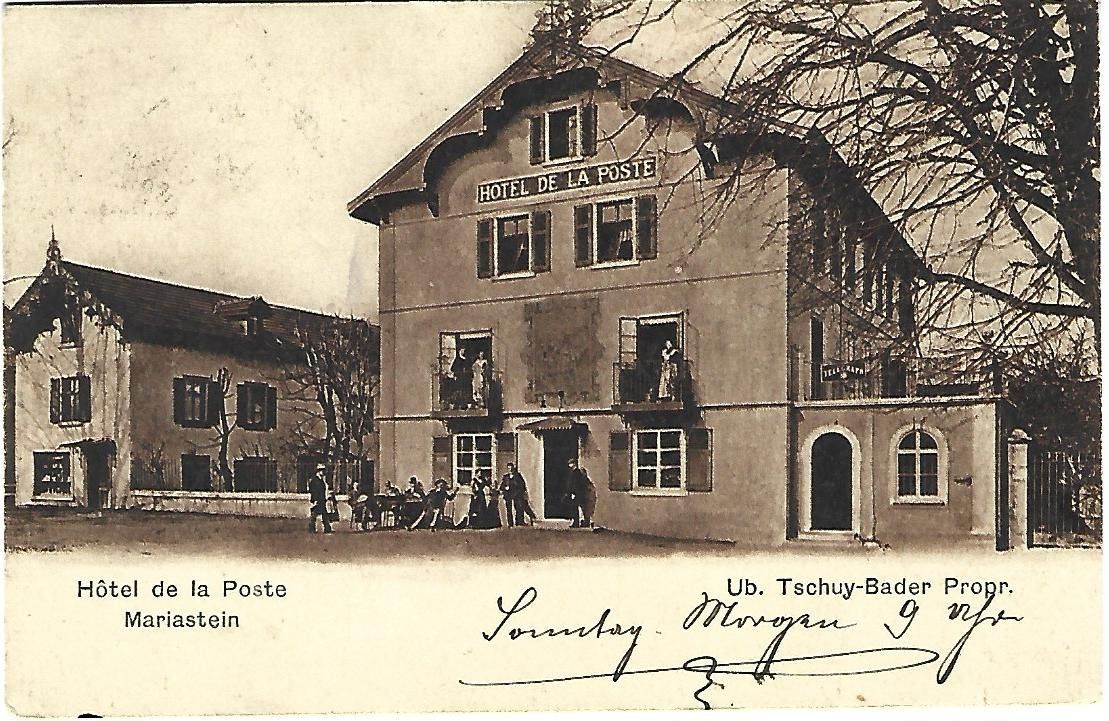 Cartoline postali: Mariastein SO Hotel de la Poste – Usato da Wetzikon ZH venduto da Brulu100