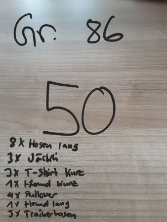 Kinderkleider Paket 50 Gr.86