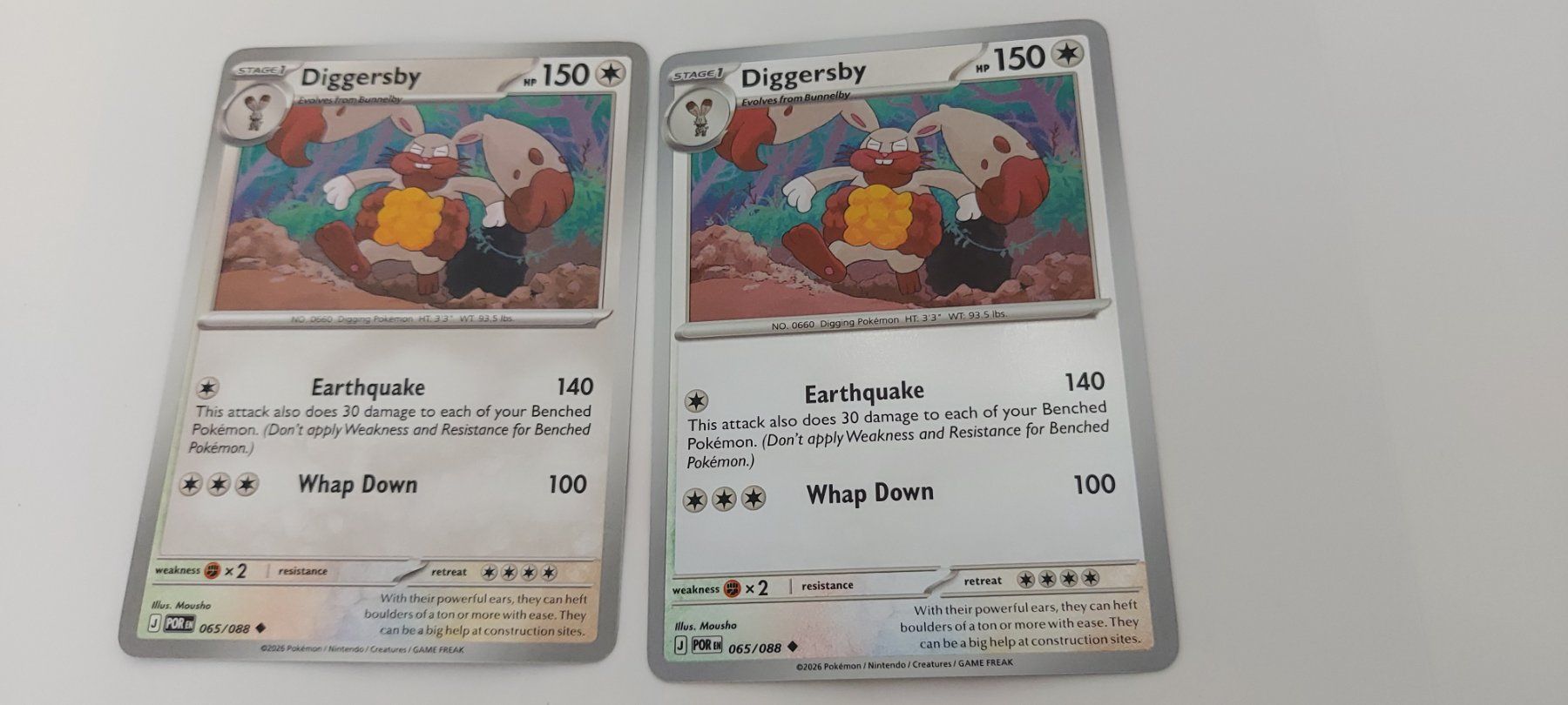 Pokémon Carte collezionabili: Diggersby normal & reverse POR 065 Pokemon Karten englisch – Nuovo (secondo la descrizione) da Meilen venduto da joe_jp89
