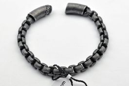 AKZENT Armband Antikstyle Edelstahl geschwärzt 22.5cm