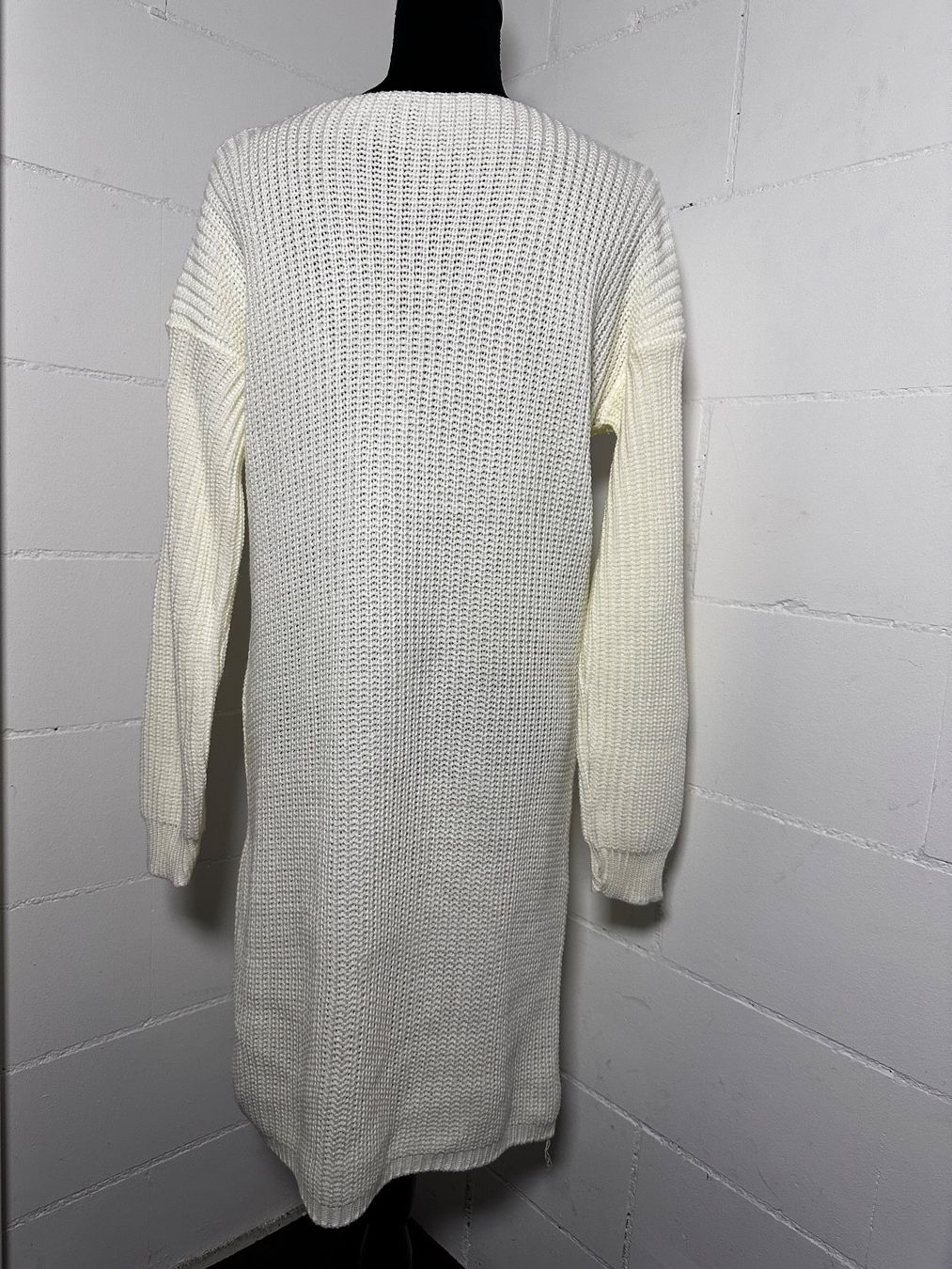 Kleider: Robe pull maille écrue col V dentelle taille S – Gebraucht aus Préverenges von whothefreshisfxck 2