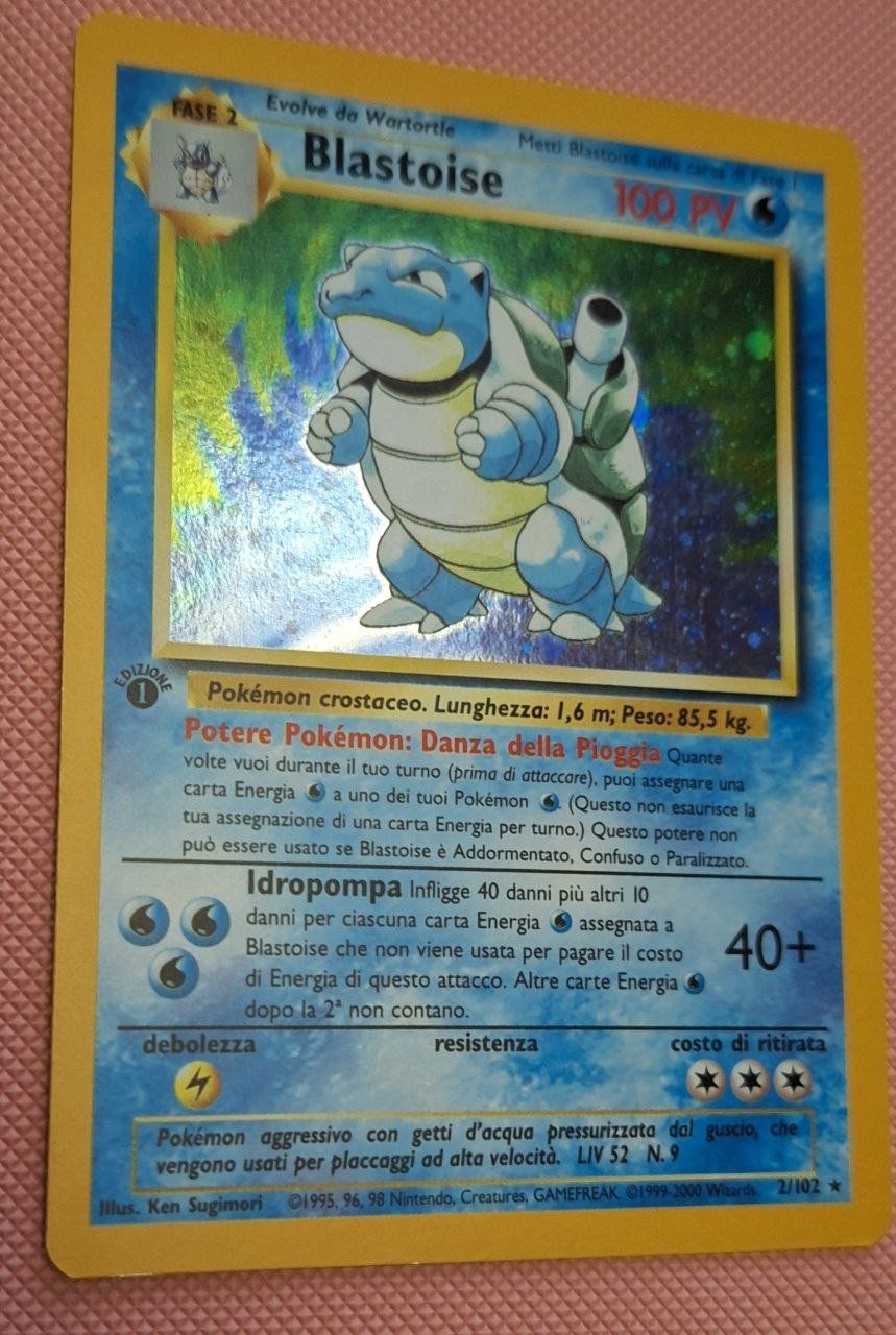 Pokémon Carte collezionabili: Pokémon Blastoise Holo 1st Edition Italian Base Set WOTC – Nuovo (secondo la descrizione) da Magadino venduto da LolleCB 1