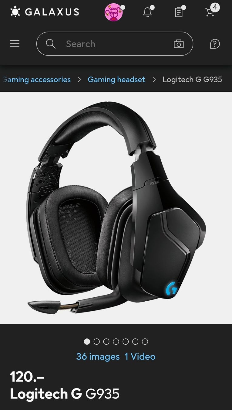 Logitech Kopfhörer: Logitech G935 Wireless 7.1 Gaming Headset New OVP – Neu und originalverpackt aus Muri AG von MrsRami 2