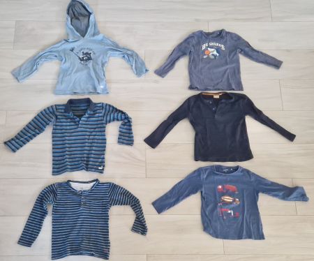 6 Pullover Baumwolle Junge Gr. 110 Coop Naturaplan / Manor