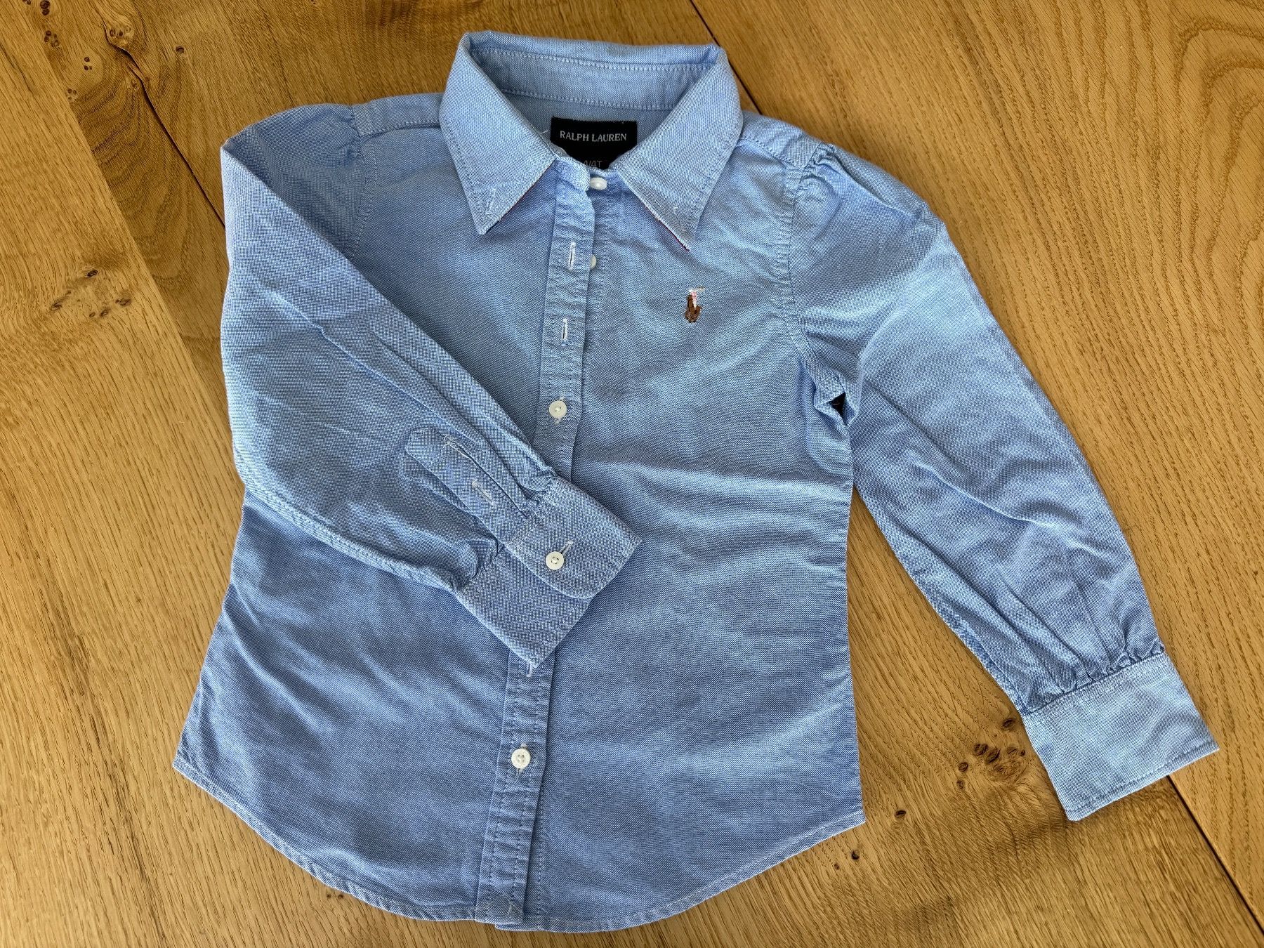 Ralph Lauren Camicette, T-shirt & Top: Ralph Lauren Bluse hellblau, Grösse 4T – Nuovo (secondo la descrizione) da Pontresina venduto da cumprerevender 1