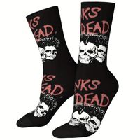 🖤 3D Punk's Not Dead Socken – Schwarz, Cool und Frech! 🎸💫