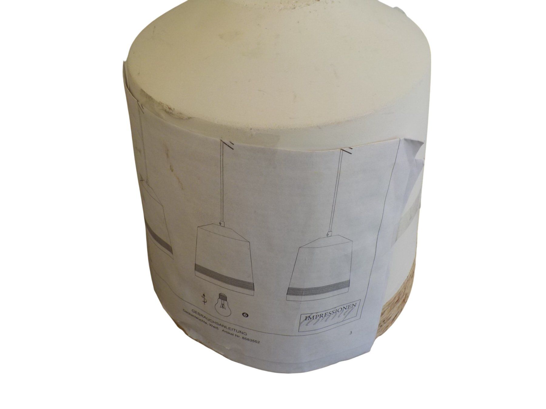 Lampade: Lampe Beton Impressionen weiss - neu – Nuovo (secondo la descrizione) da Mörschwil venduto da antiksalon 7