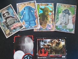 Star Wars Sammelkarten Lego + Topps diverse Karten Set