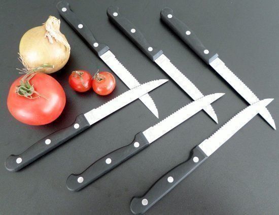 Coltelli: 6er Set Steakmesser/Pizzamesser – Nuovo e nell'imballaggio originale da St. Gallen venduto da schnaeppchen-preise 1