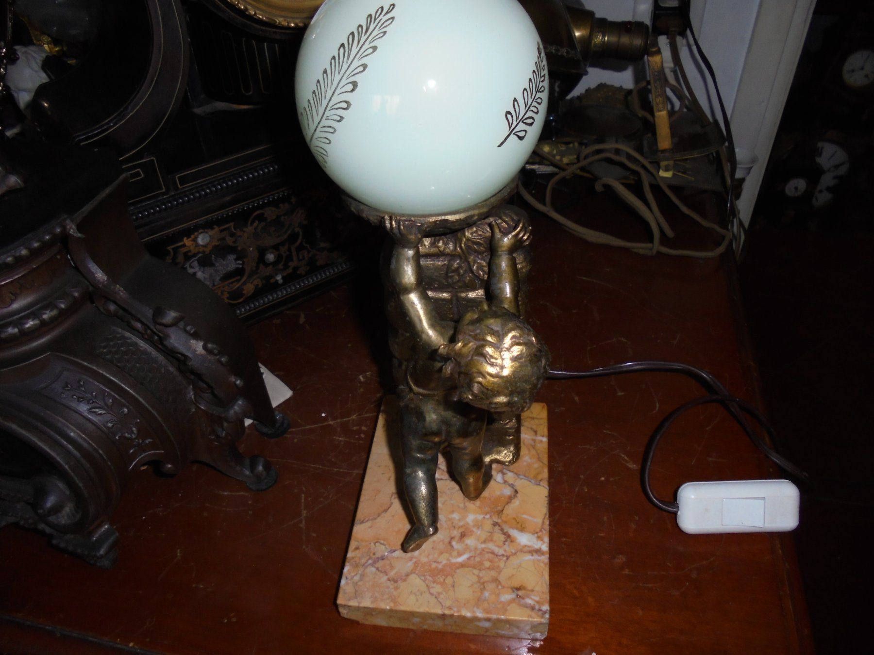 Lampade: Antike Putilampe, ca. 1920-30 – Usato da Camorino venduto da Hunpete 3