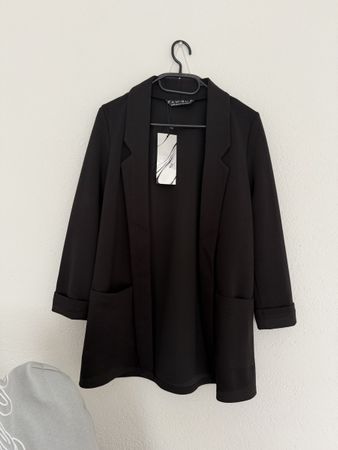 Amisu Blazer Schwarz Grösse 34 Neu mit Etikett Top!