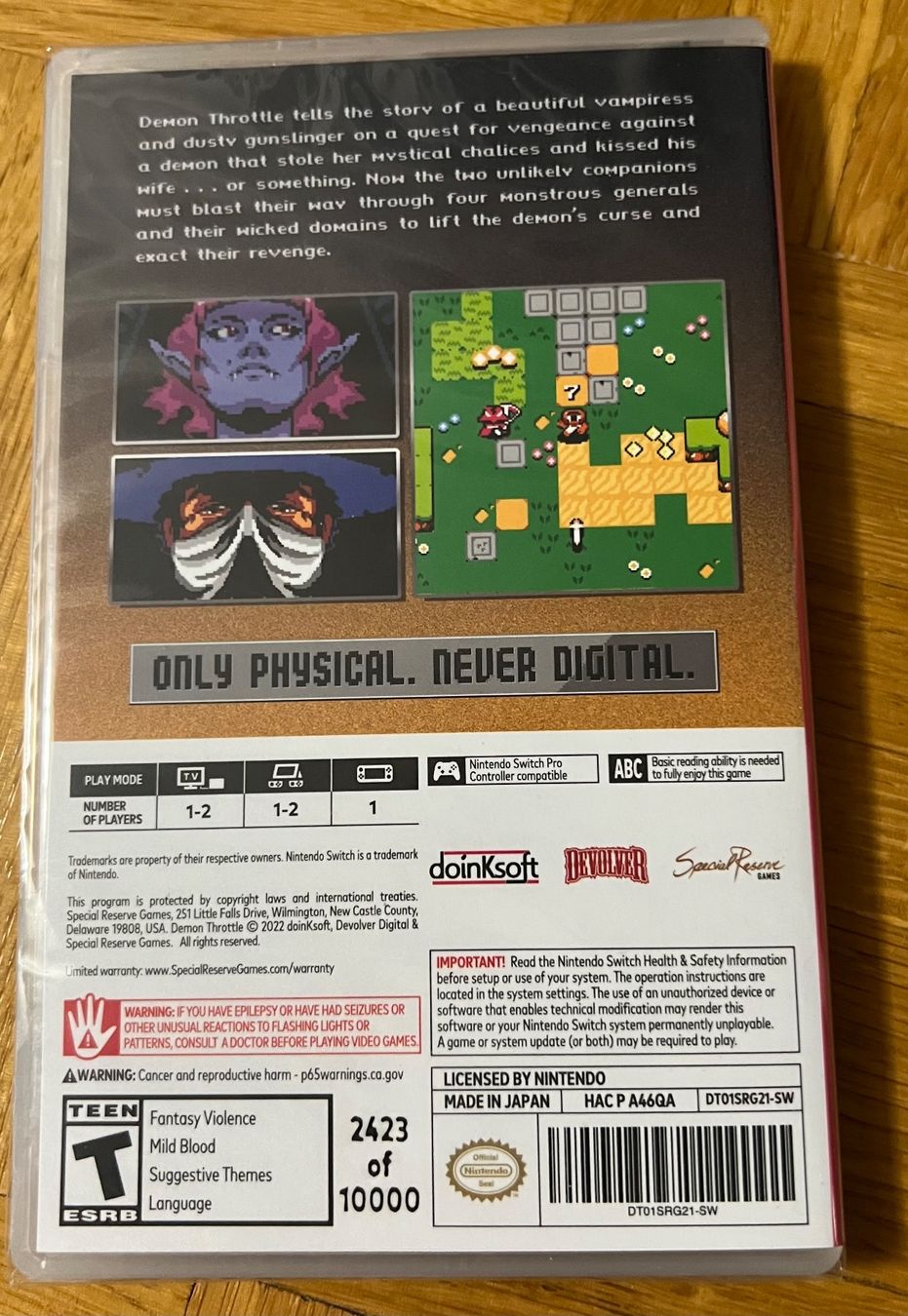 Giochi: Demon Throttle - Limited Edition -Nintendo Switch – Nuovo e nell'imballaggio originale da Crassier venduto da Stickmoo 1