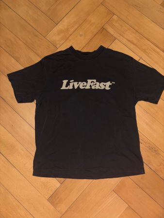 LFDY T-Shirt Schwarz LiveFast Print