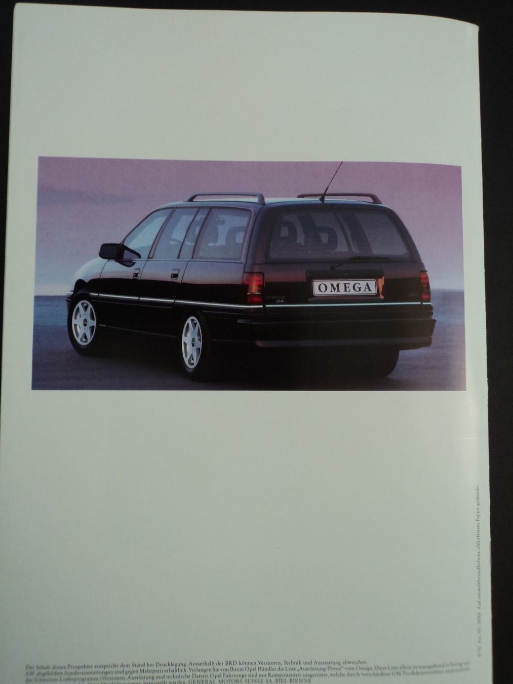 Opel Documenti: Prospekt Opel Omega 1992 – Usato da Schwarzenburg venduto da modelCARama 7
