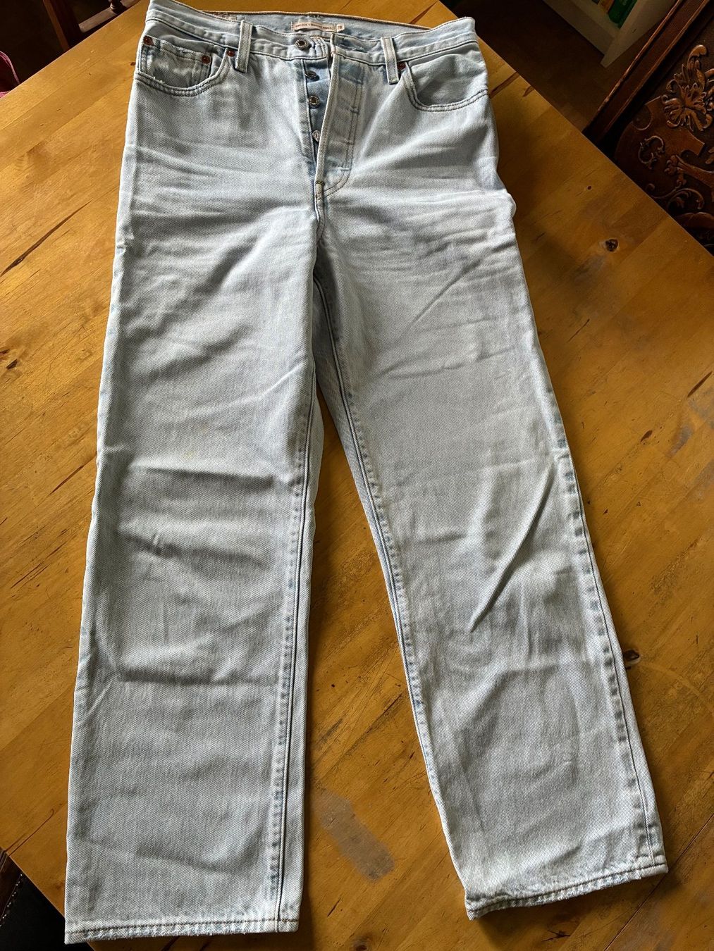 Jeans: Levi´s ribcage straight ankle W28 L30 helles Blau – Usato da Schaffhausen venduto da FannyUsedom 3