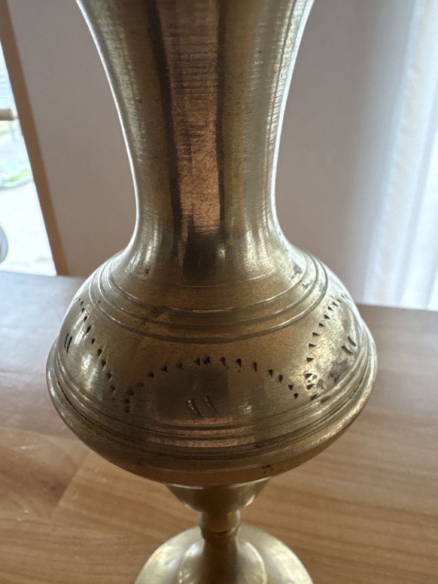 Vasi & Recipienti: Blumenvase aus Messing oder Kupfer – Usato da Rümlang venduto da euqinom16 1