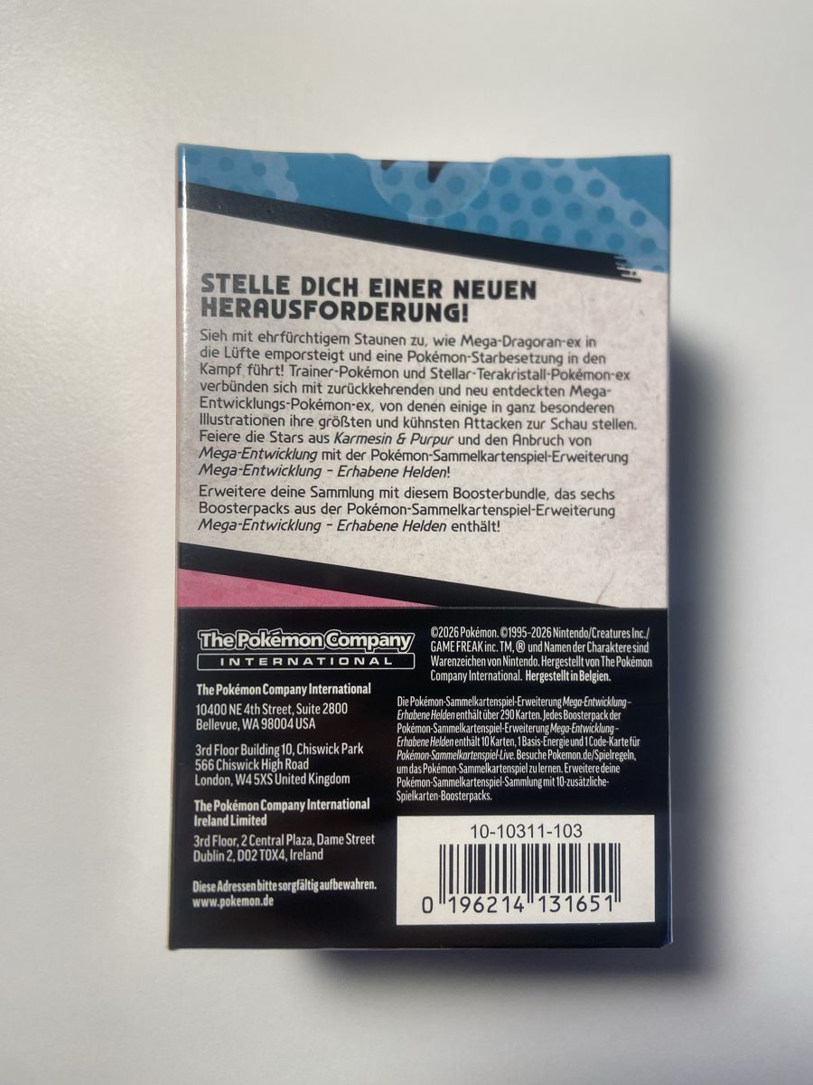 Pokémon Carte collezionabili: pokemon erhabene helden booster bundle – Nuovo e nell'imballaggio originale da Stäfa venduto da JamesO03 1
