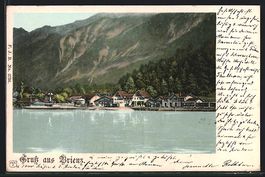AK Brienz, Ortsansicht, 1901