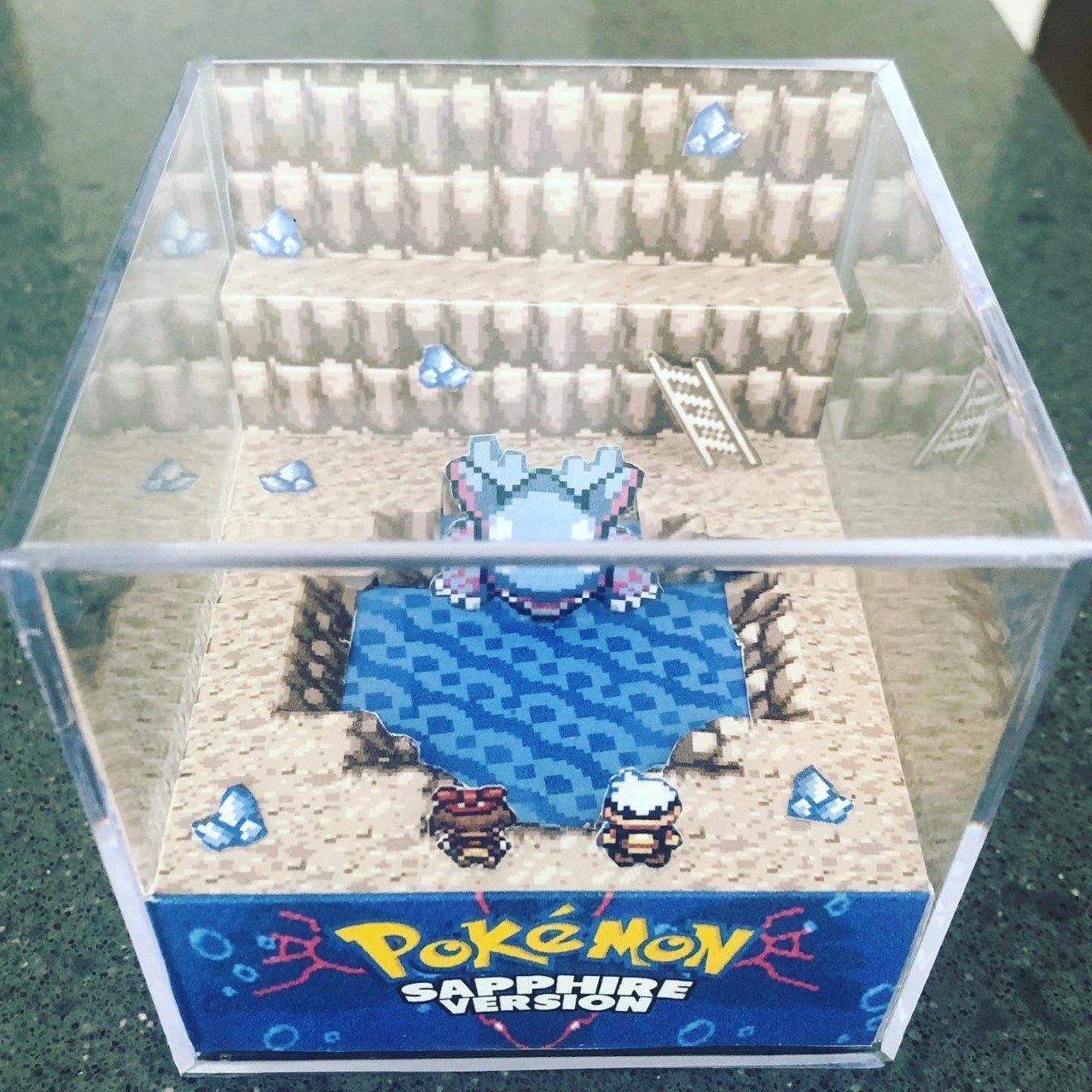 Pokémon Statuette: Pokemon Sapphire Diorama 3D, Handmade. – Usato da Ponte capriasca venduto da TheCrash01 1