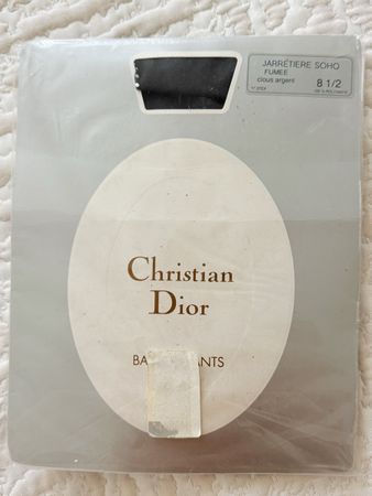 Vintage Christian Dior Jarretière Soho Strümpfe 