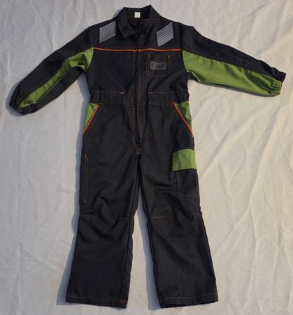 Kinder Overall Dunkelblau/Grün Grösse 104 gute Zustand