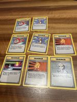 8 alte Pokemon Trainerkarten