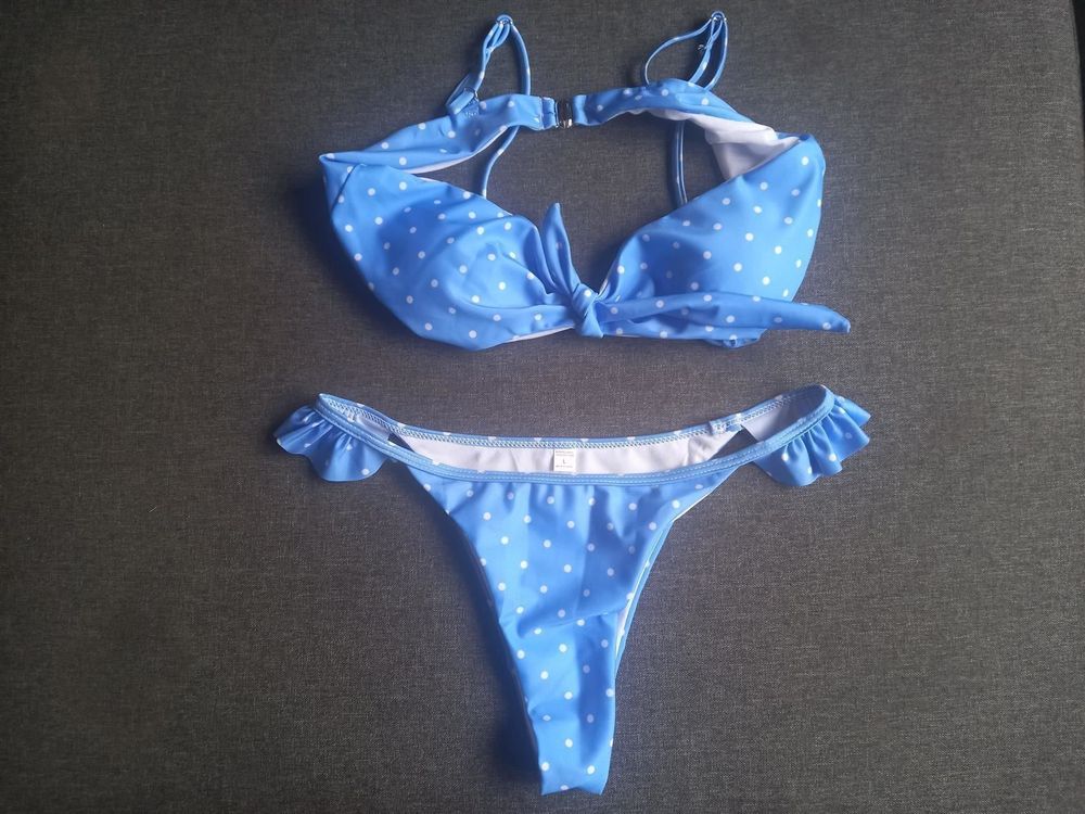 Bikini bleu à nœud Ptyrou L Kaufen auf Ricardo