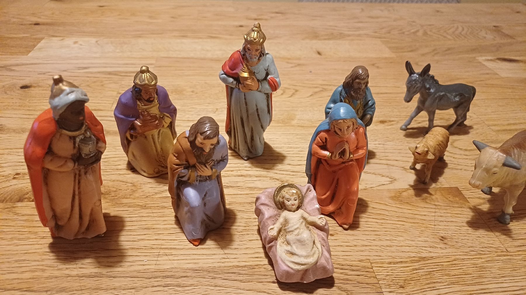 Figuren: 10 Alte Krippenfiguren  – Gebraucht aus Flawil von Naphtali 1