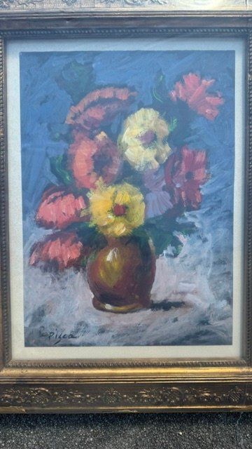 Dipinti: PASCAL PAPISCA VASO DI FIORI 1938 2021 – Usato da Davesco-Soragno venduto da kappas 1