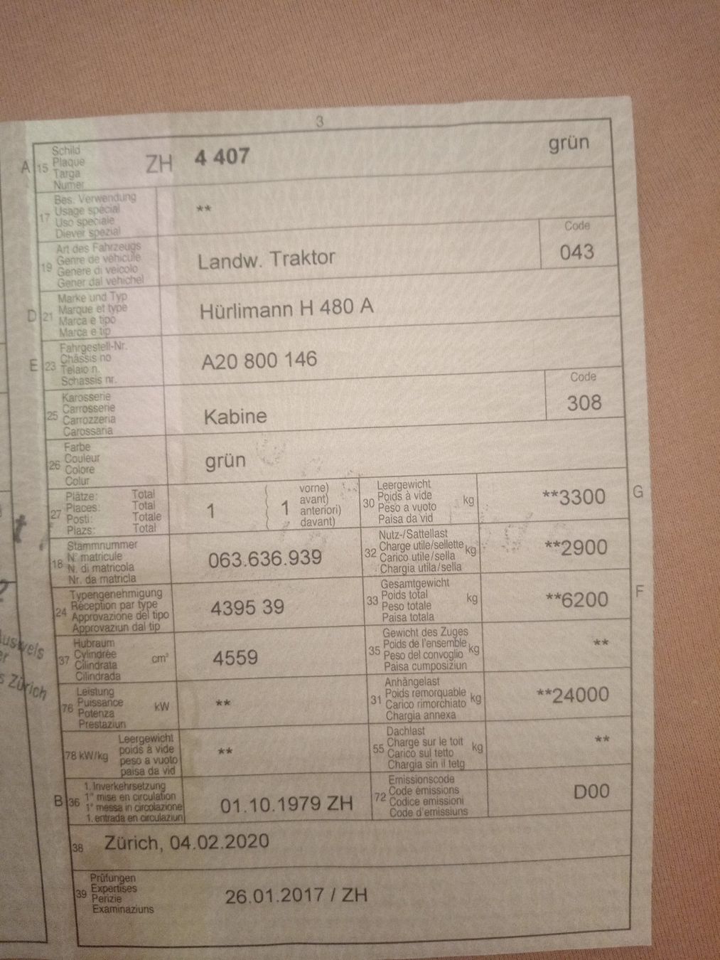Hürlimann Trattori: Hürlimann Traktor – Usato da Dietwil venduto da her_766l 6