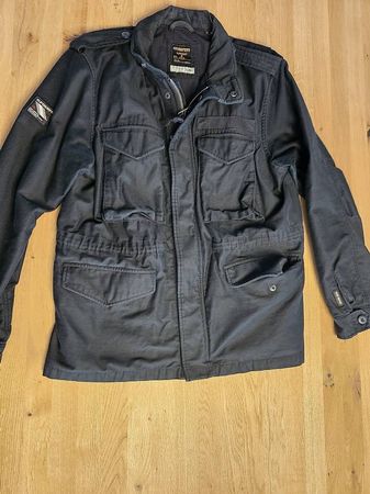 Superdry Parka Stoff XL shwarz