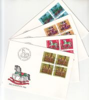 SBK J286 - J289 im 4er-Block FDC