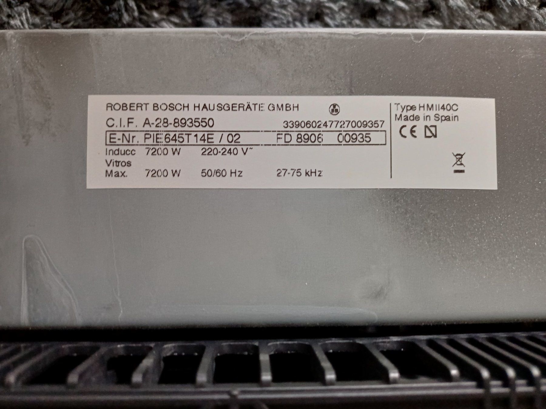 Schilder: Table de cuisson à induction Bosch, vitroceramique – Gebraucht aus Buix von lolo95 1