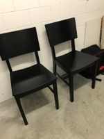 2 Stühle Ikea schwarz Norvald