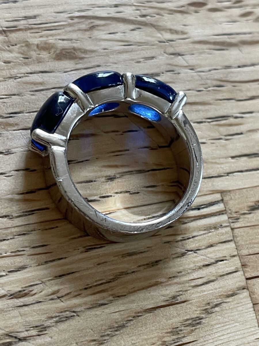 Ringe: Ring 925 Silber mit blauen Steinen – Gebraucht aus Flawil von Naphtali 2