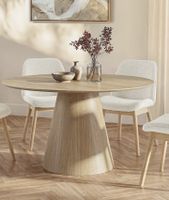Esstisch rund Holzoptik modern neu 