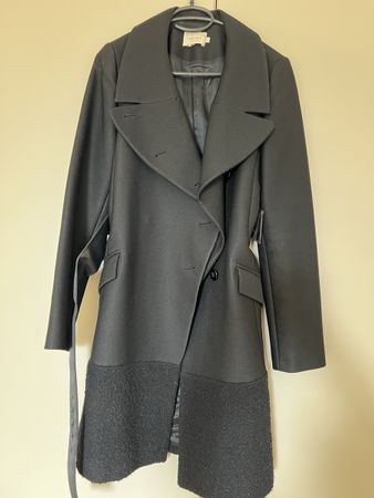 Wool and lamb fur Reiss coat