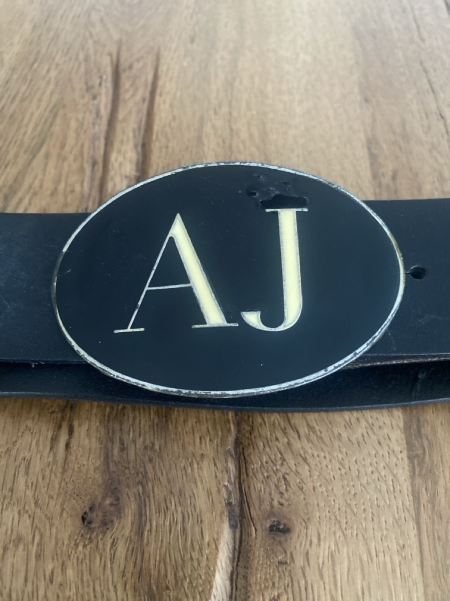 Armani Cinture: Ledergürtel Armani Jeans, schwarz, Grösse 87 – Usato da Birmenstorf AG venduto da Midget0 2