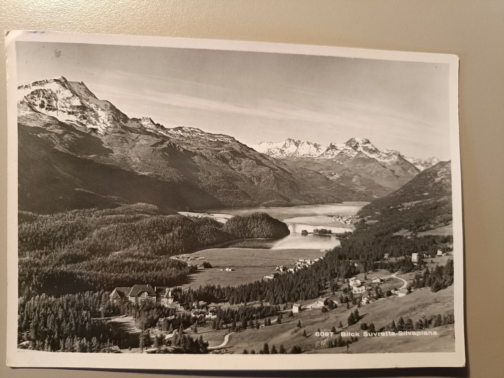 Cartoline postali: Alte Ansichtskarte Suvretta-Silvaplana, datiert 1948 – Usato da Sargans venduto da Polifemo58