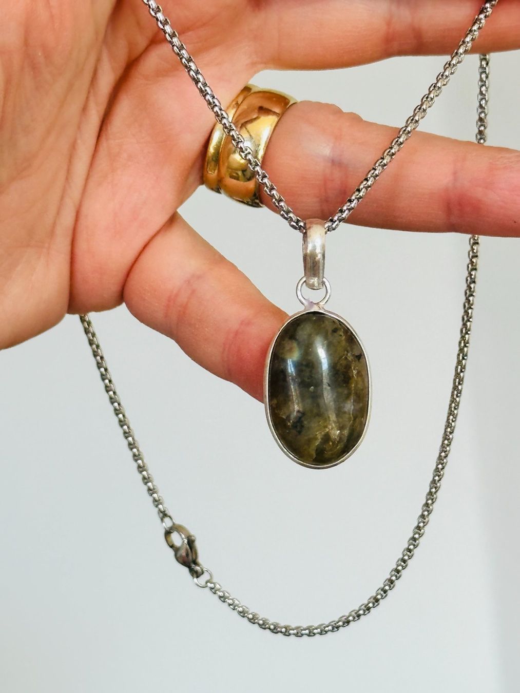 Catenine: Labradorite necklace – Nuovo e nell'imballaggio originale da Genève venduto da AGBERG 2