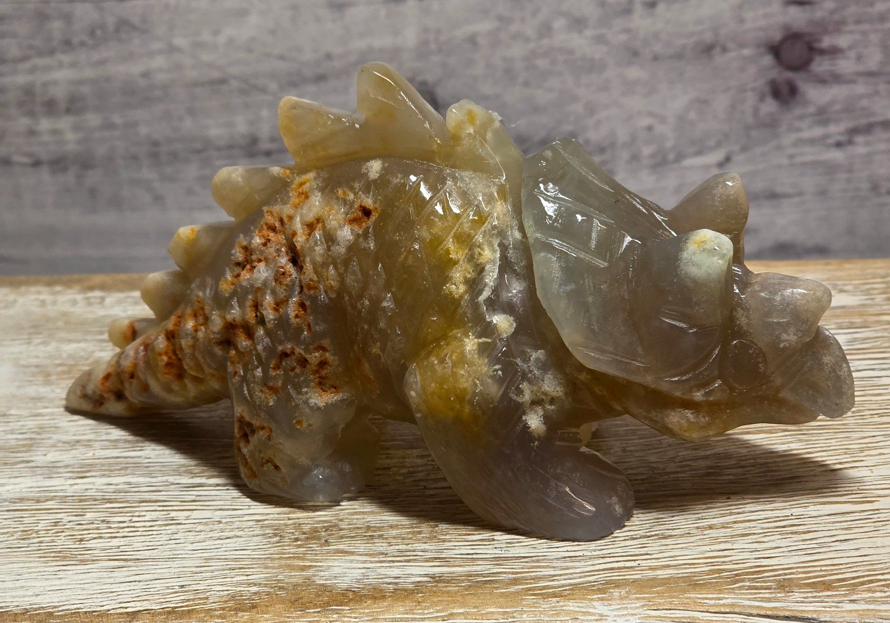 Minerali & Pietre curative: Cherry Achat Triceratops 366g – Nuovo e nell'imballaggio originale da Matzingen venduto da Shay_Crystalz 1