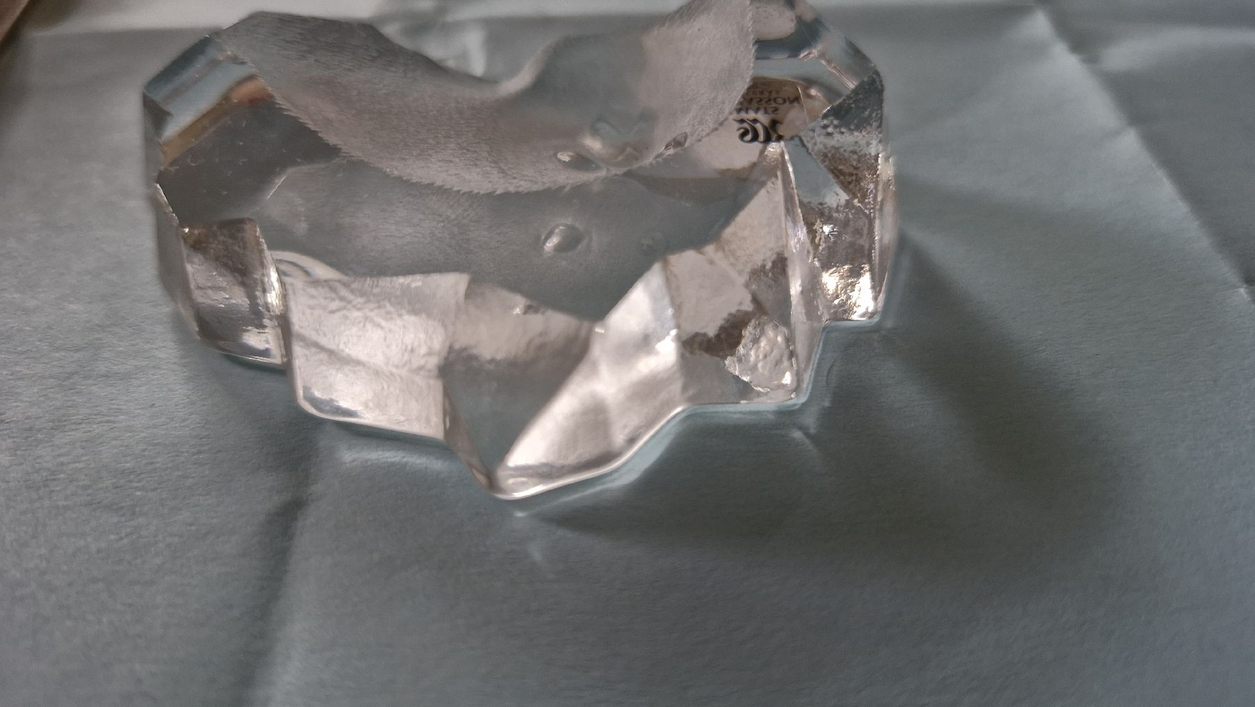 Statuette: Mats Jonasson Kristall Kunst Baby Robbe – Usato da Basel venduto da Andrealin 3