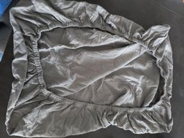 Spannbettuch grau Meyco Grösse 50x80cm 