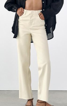Zara The Straight High Waist Jeans Z1975